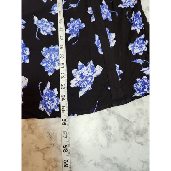 Made For Impulse Women's Black Sleeveless Floral‎ Rayon Maxi Dress Size L NWT - Picture 5 of 5